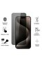 Apple iPhone 15 Pro Max Anti-Spy Privacy Glass Screen Protector 5D+ 9H Tempered Glass for 15promax Black - 2