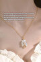 Oval Design Tree of Life Crystal Quartz Natural Stone Chain Necklace - 3