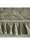 Tanya Double Pique Bedspread Set 100% Cotton Woven Light Green 260X240 cm - 6