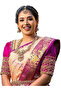 Pink Soft Lichi Silk Saree with Jacquard Border - MAF3093 | Pink - 2