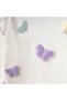 Baby Girl 100% Cotton Ruffled Butterfly Embroidered Top and Bottom Set Baby Girl Gift Set Blue Butterfly Set - 5