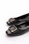 K089 Women's Buckle Ballerinas - 4