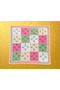 Hand Knitted Cotton Yarn Vintage Motif Baby Blanket - 2