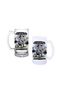 Filozof Beer Glass with Spoken Handle, Frosted or Transparent Options 069