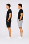 Men's Shorts Set of 2 Black Gray – Cotton Comfortable Fit Basic Daily Shorts - 2