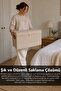 Set of 2 Maxi Size Storage Boxes - Multi-Purpose Organizer Storage Box with Lid 50X40X30Cm Beige - 2