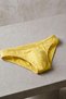 Men's Daisy Patterned Yellow Cotton Classic Slip Underpants - 3