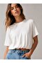 New Season 100% Cotton Balloon Model Rubber Detailed Casual Women's T-Shirt