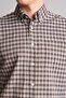 Regular Fit Polo Collar Checkered Crinkle Fabric Short Sleeve Shirt H5767Ax26Sm - 4