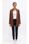 Premium Pocket Detail Shawl Collar Jacket Sleeveless Blouse Double Women's Set - 2