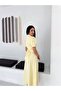 Women's Balloon Sleeve Belted Flared Midi Dress - 3