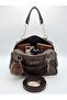 Quilted Women's Shoulder and Hand Bag – Gold Detailed, Stylish and Convenient, with Strap, 28X22 cm - 2