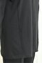 Crew Neck Lettering Detailed Combed Cotton Suit with Elastic Waist and Trousers - Black - 4
