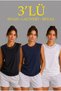 Women's 3-Piece Sleeveless Athlete Set Summer Crew Neck - Black, Navy Blue, White