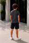 Boy's Printed Shorts Set Cotton Summer Two-Piece Set 4-10 Years Old I Compact Combed Cotton Shorts Set 2 Yarn Shorts Single Jersey T-Shirt - 7