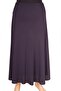 Hesna Women's Rana Cross Crepe Lined Elastic Quality Skirt - 4