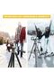 KTP-165 Portable Shockproof Light Video Stand Desk Carbon Steel ABS Camera Tripod Stand for Home Shooting Live Streaming - 3