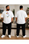 Men's Oversize T-Shirt Duck with a Hat Printed 100% Cotton Large Size T-Shirt Comfortable Fit