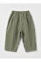 Boy's Muslin Shirt + Striped Green Balloon Jeans Set - 3