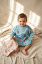 Tinyjoy Waterproof Long Sleeve Baby Bib Set 6-24 Months - 2 Pack Teddy Bear and Whale Patterned Stain T-Shirt