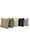 Luxury Plush Cushion Cover_1 Piece Single-Sided Cube Cushion Cover_Soft Cushion Cover with Hidden Zipper 42X42 Chickpea Pattern Antirasit Color - 2