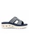 Women’s Sandals-Rhinestone Platform Slide Sandals – Casual Lightweight Wedge Slip-On Sandals for Women – Black & Navy Blue - 3