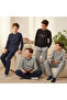 Young Men's Cotton Collared Buttoned Pocketed Gift Set 4 Pieces 2-Piece Top and Bottom Pajama Set (Al007 V1, Al003) - 3
