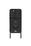 Samsung Galaxy S23 Plus Compatible Case Zuma Silicone with Business Card Holder and Ring - Black - 4