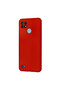 Realme C21 Compatible Case Nano Velvet Silicone - Red - 3