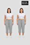 Plus Size Women's Double Set Capri Shorts Comfortable Fit 3Xl-6Xl Spr26Bsrk591+2