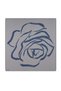 Indigo Rose Pattern Tivil Silk Scarf