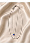 Blue Heart Steel Necklace (40-45 cm) - 2