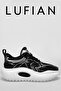 Genuine Leather Lace-Up Comfortable Daily Sneaker Shoes for Men Comfortable Black - 6