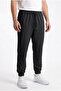 Men's Black Elastic Leg Parachute Flexible Jogger Pants with Zipper Pockets - 4