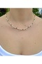 Black Gold Minimal Geometric Detailed Necklace - 3