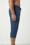 Indigo Knee-Length Long Model Water-Repellent Lycra Flexible Fabric Men's Beach Sea Capri Shorts // 940 - 4
