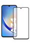 Samsung Galaxy A34 Compatible Anti-Static Dust-Repellent Tempered Screen Protector Glass with Frame