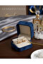 Brass Gold Color Zircon Stone Earrings - 4
