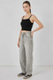 Women's Square Neck Crop Strap Black Blouse - 3