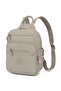 Daily Small Size Waterproof Crinkle Fabric Women's Backpack Beige - 2