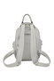 Daily Small Size Waterproof Crinkle Fabric Women's Backpack Ice Gray - 3