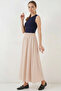 Women's Long Beige Skirt - 6
