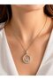 316L Steel Gold Color Zircon Stone Detail Moon Star Bell Jar Model Women's Necklace - 2