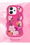 Oppo Reno 14F Compatible Case Camera Protector Red Silicone Couple Phone Case Floral Pattern - 2