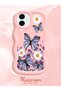 Samsung Galaxy A06 Compatible Case Camera Protector Pink Silicone Couple Phone Case Butterfly Pattern - 2
