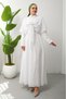 Molly Nelly Women's Brooch Shawl Long Dress - 5