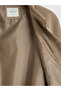 Beige Shirt Collar Men's Jacket - 6