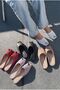 Mystera White Matte Leather Women's Slippers - 8