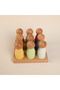 Peg Doll Set and Table 9 Colors Educational Toy Wooden Toy - 2