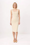 Women's Midi Bodycon Knitted Dress Square Collar Thick Strap Viscose Lyocell Blend Daily Casual Modern - 4